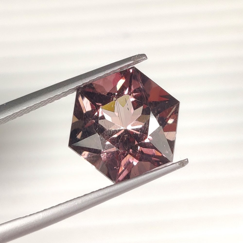 6.04 Ct Natural Scapolite Hexagon Cut (1 of 2)