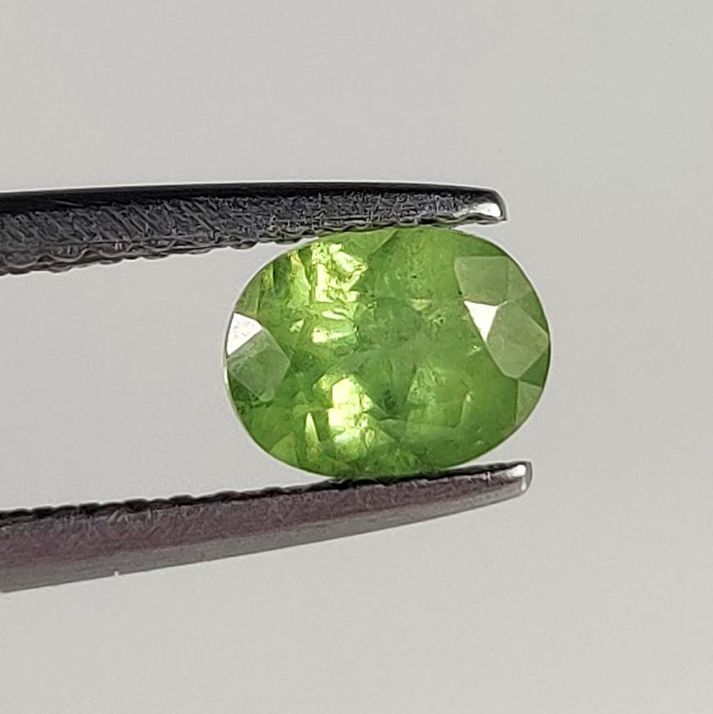 0.78 Ct Natural Demontoid Garnet Oval Cut (1 of 2)