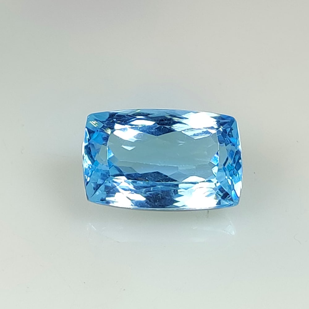 16.47 Ct Natural Blue Topaz Cushion Cut (1 of 2)