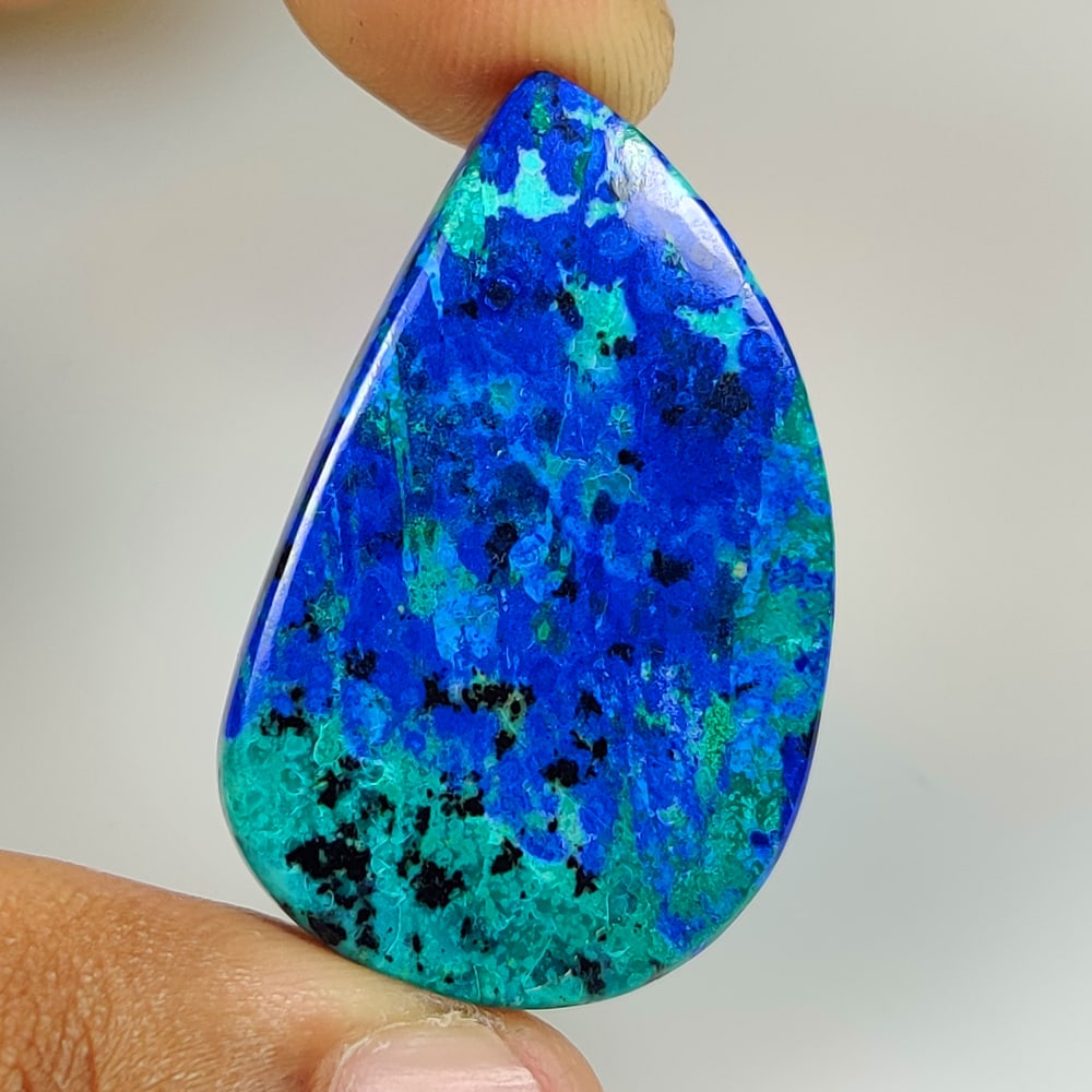 39.77 Ct Natural Tibetian Blue Turquoise Fancy Cab (1 of 2)