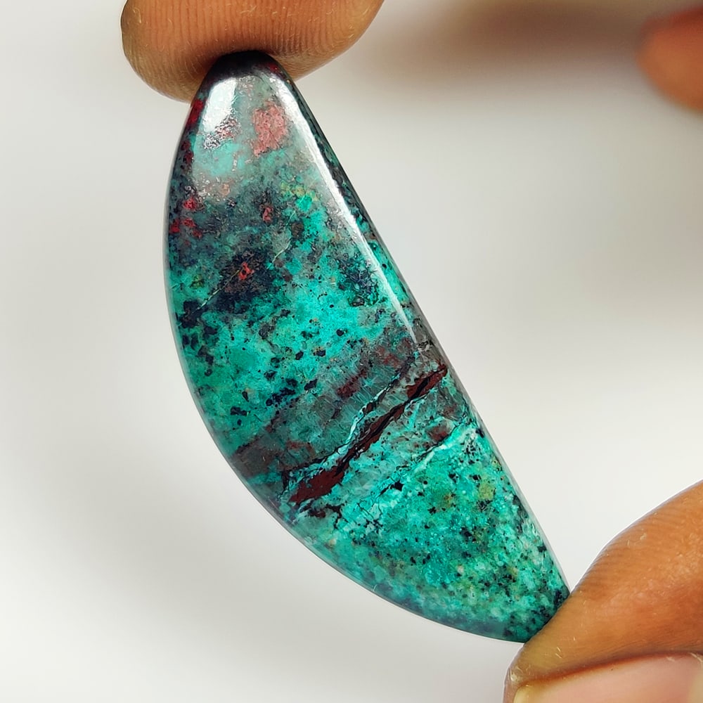 32.34 Ct Natural Sanora Sunrise Jasper Quartz Fancy Cab: weight - 32.34 Ct / Size - 45.00 x 15.80 x 5.10 mm / Shape - Excellent Fancy Cab / Origin - Brazil / Treatment - None