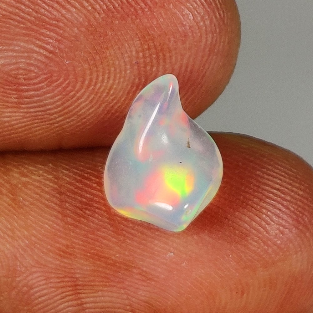 1.37 Ct Natural Multicolor Top Fire Opal Solid Rough Cab (1 of 2)