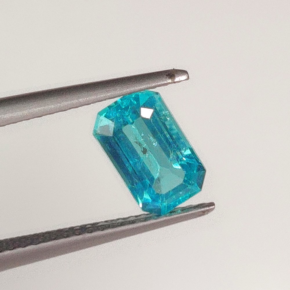 1.83 Ct Natural Blue Apatite Emerald Cut: Weight - 1.83 Ct / Dimensions - 9.00 x 5.50 x 4.30 mm / Top Class Quality / Emerald Cut / Origin - Brazil / Treatment - None