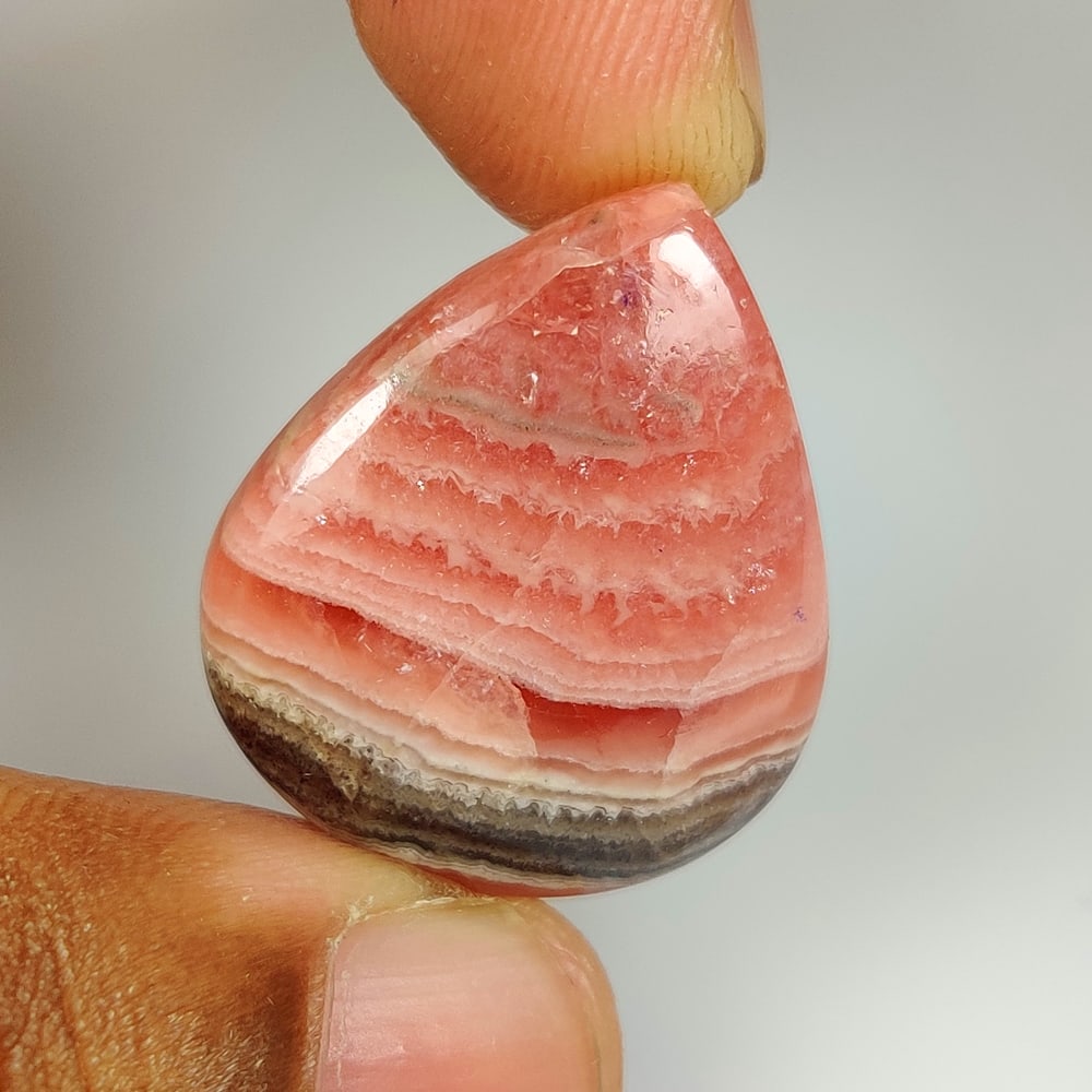 31.86 Ct Natural Rhodochrosite Pear Cab (1 of 2)
