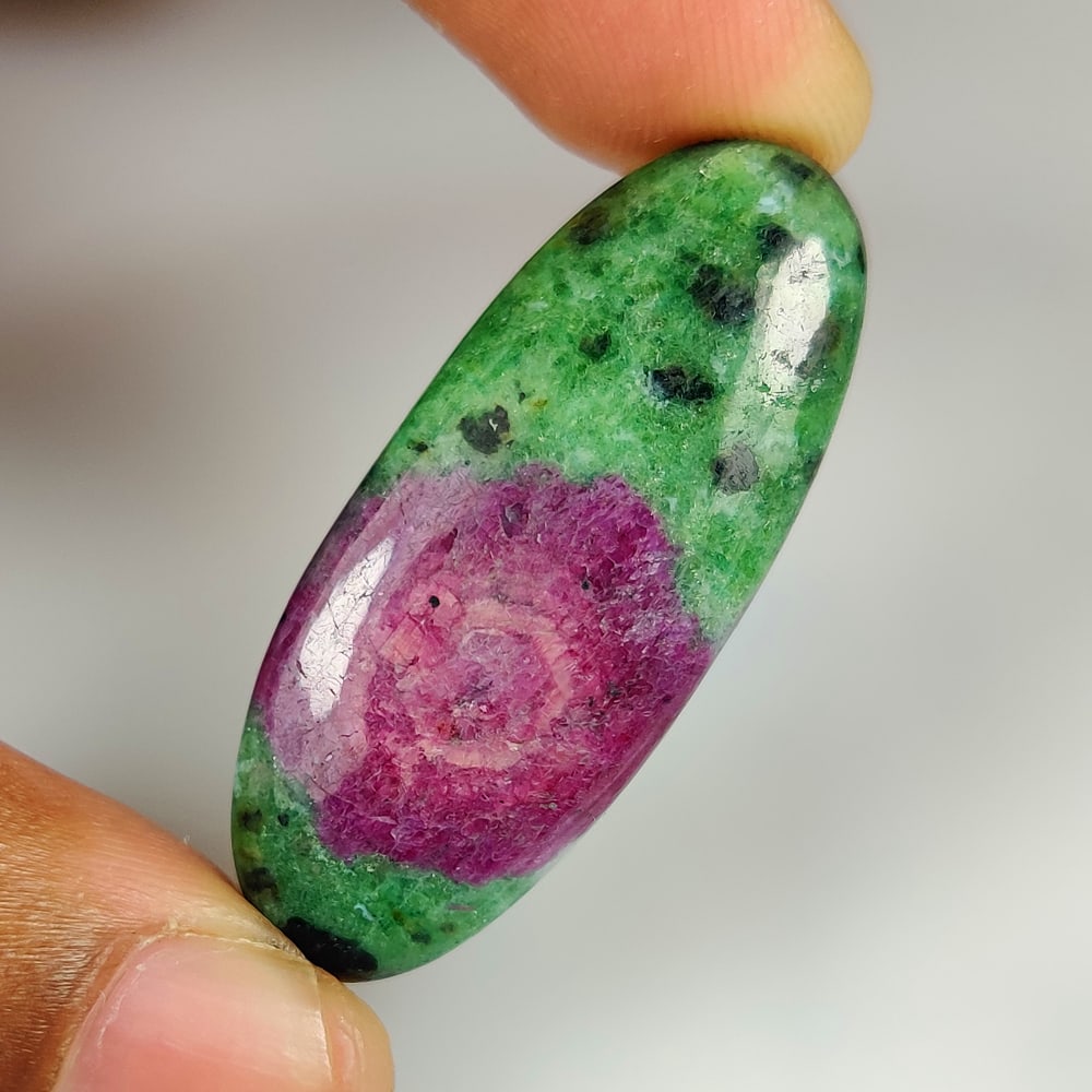 48.21 Ct Natural Ruby Fuchsite Oval Cab (1 of 2)
