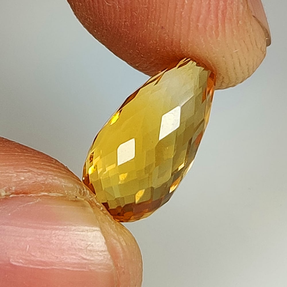 4.62 Ct Natural Citrine Pear Drop (1 of 2)