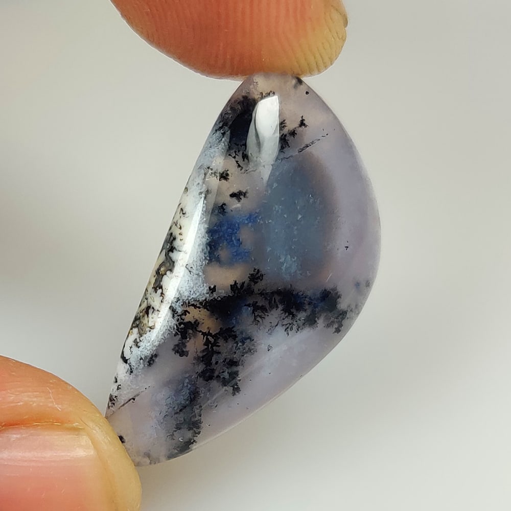 17.70 Ct Natural Dendrite Opal Fancy Cab: weight - 17.70 Ct / Dimensions - 31.00 x 15.90 x 5.20 mm / Shape & Cut - Excellent Fancy Cab / Origin - Brazil / Comments - None