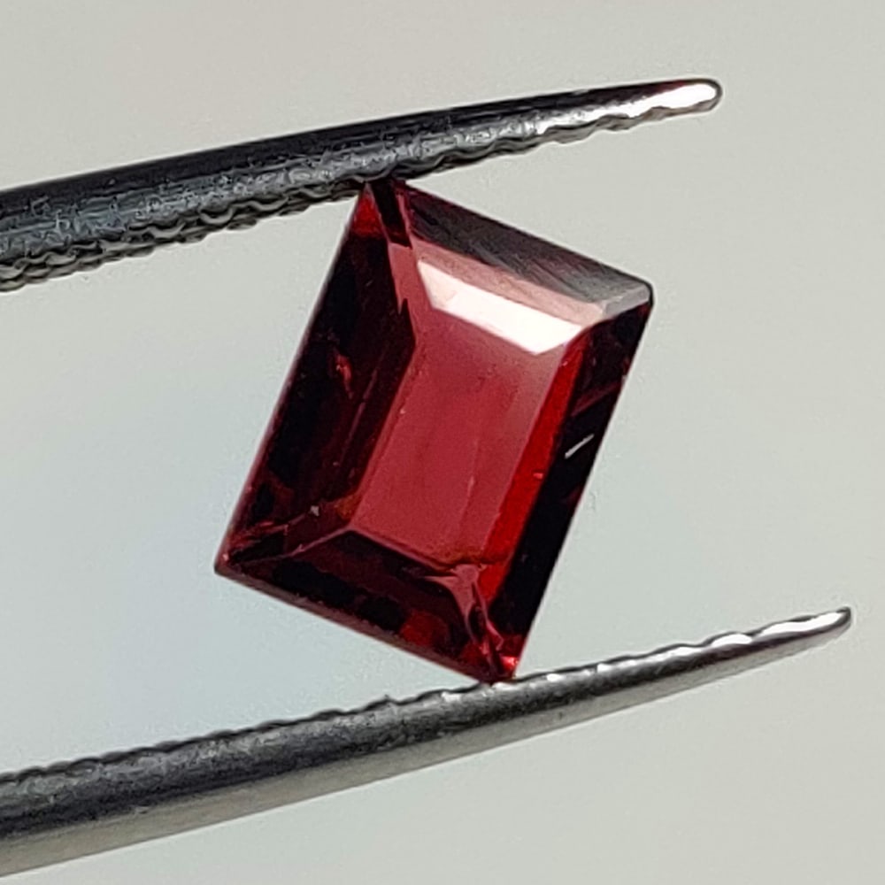 1.24 Ct Natural Almandite Garnet Rectangle Cut (1 of 3)
