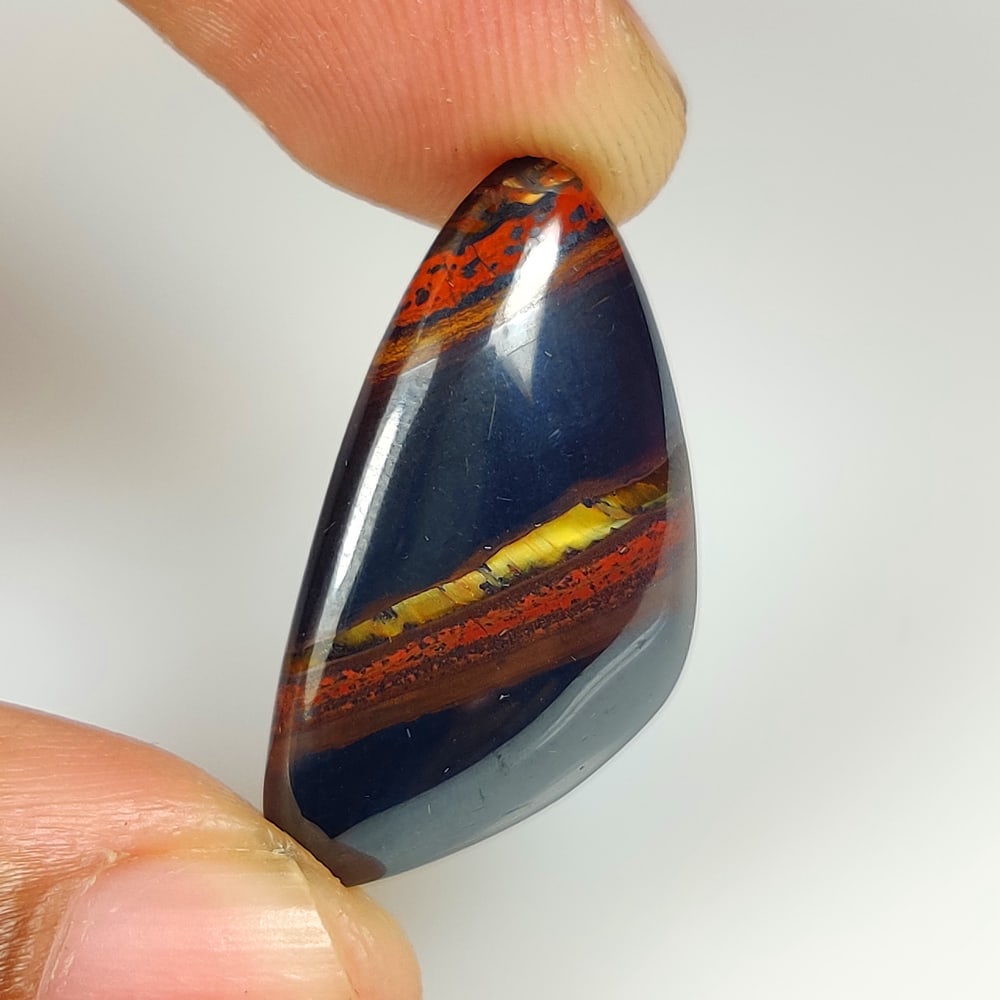 20.68 Ct Natural Iron Tiger Eye Fancy Cab: Weight - 20.68 Ct / Dimensions - 29.00 x14.70 x 4.90 mm / Top Class Quality / Fanvy Cab / Origin - Burmese / Comments - None