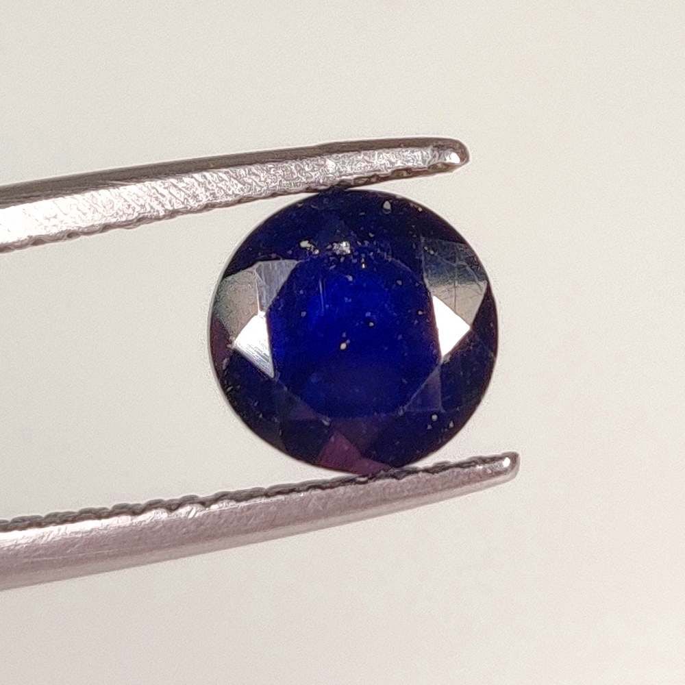 2.14 Ct Natural Blue Sapphire Round Cut (1 of 2)
