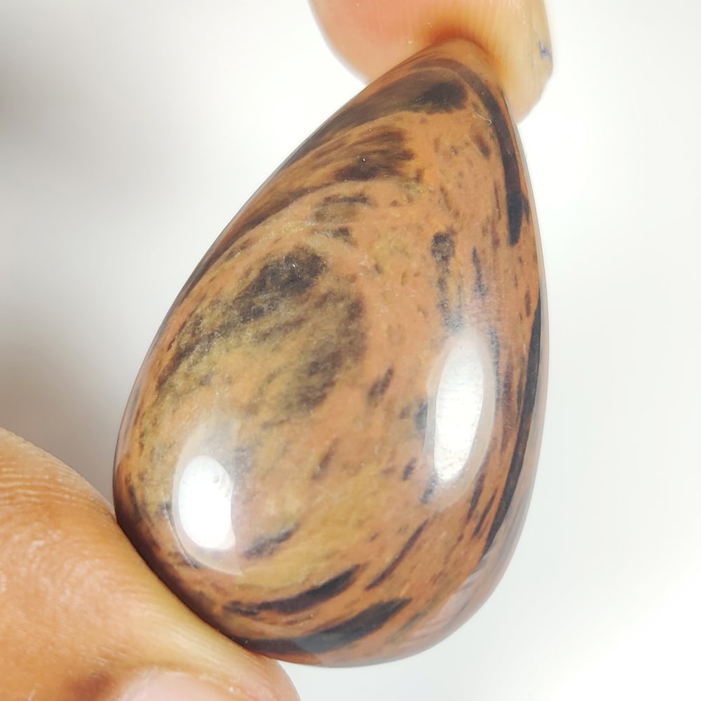 38.20 Ct Natural Rainbow Obsidian OVal Cab (1 of 2)