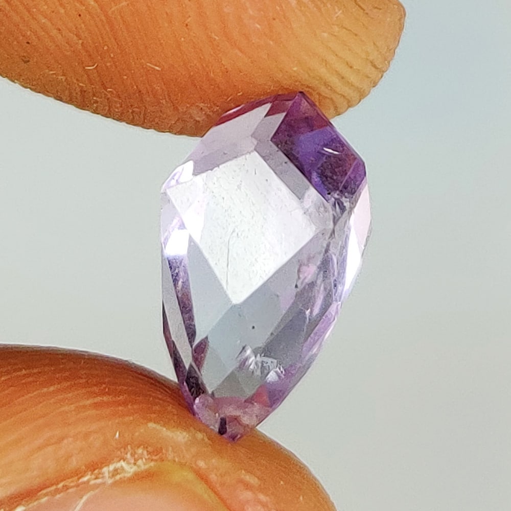3.32 Ct Natural Purple Amethyst Drilled Fancy Cut (1 of 2)