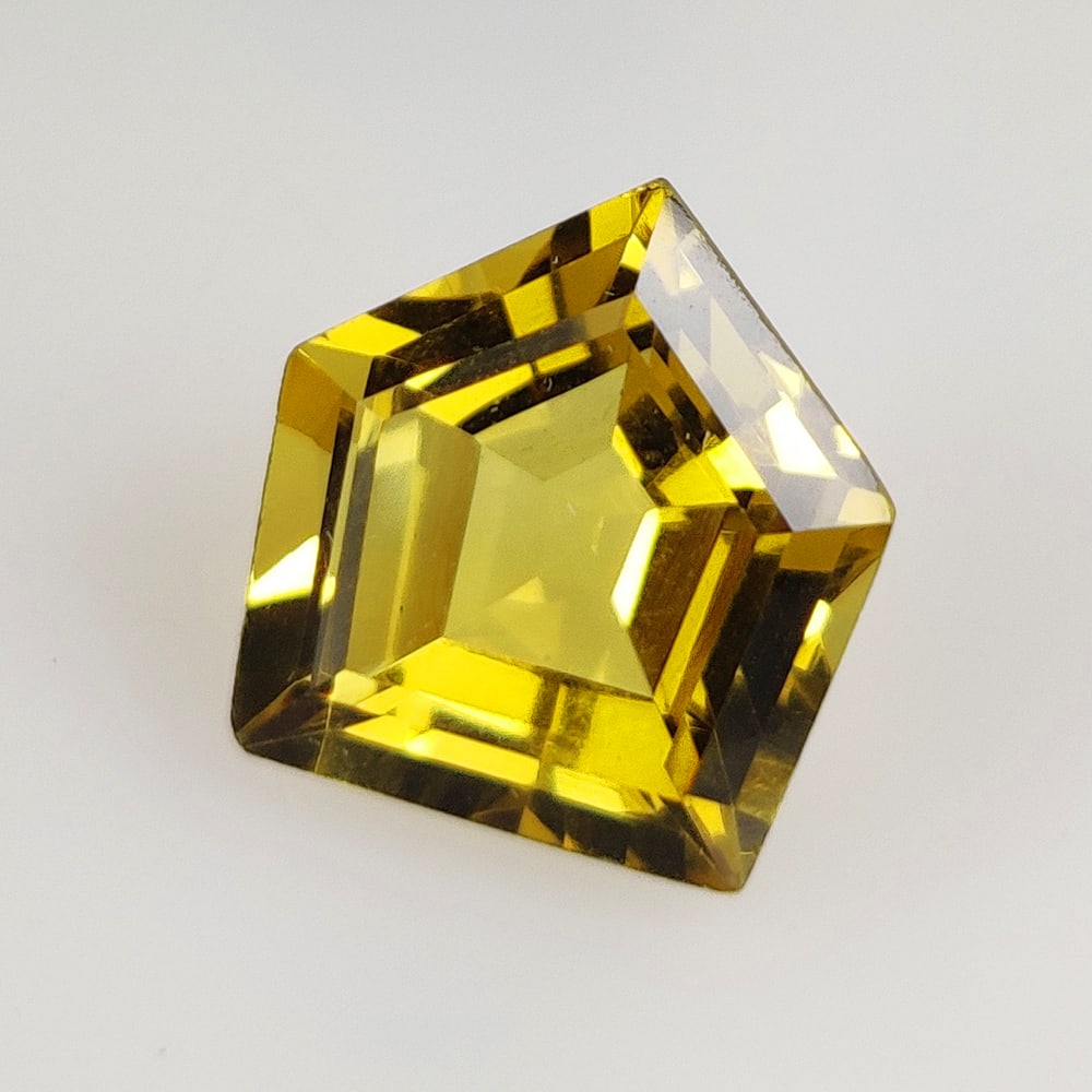 5.92 Ct Natural Honey Quartz Fancy Cut: Weight - 5.92 Ct / Dimensions - 12.60 x 11.80 x 7.50 mm / Top Class Quality / Fancy Cut / Origin - Brazil / Comments - Heated