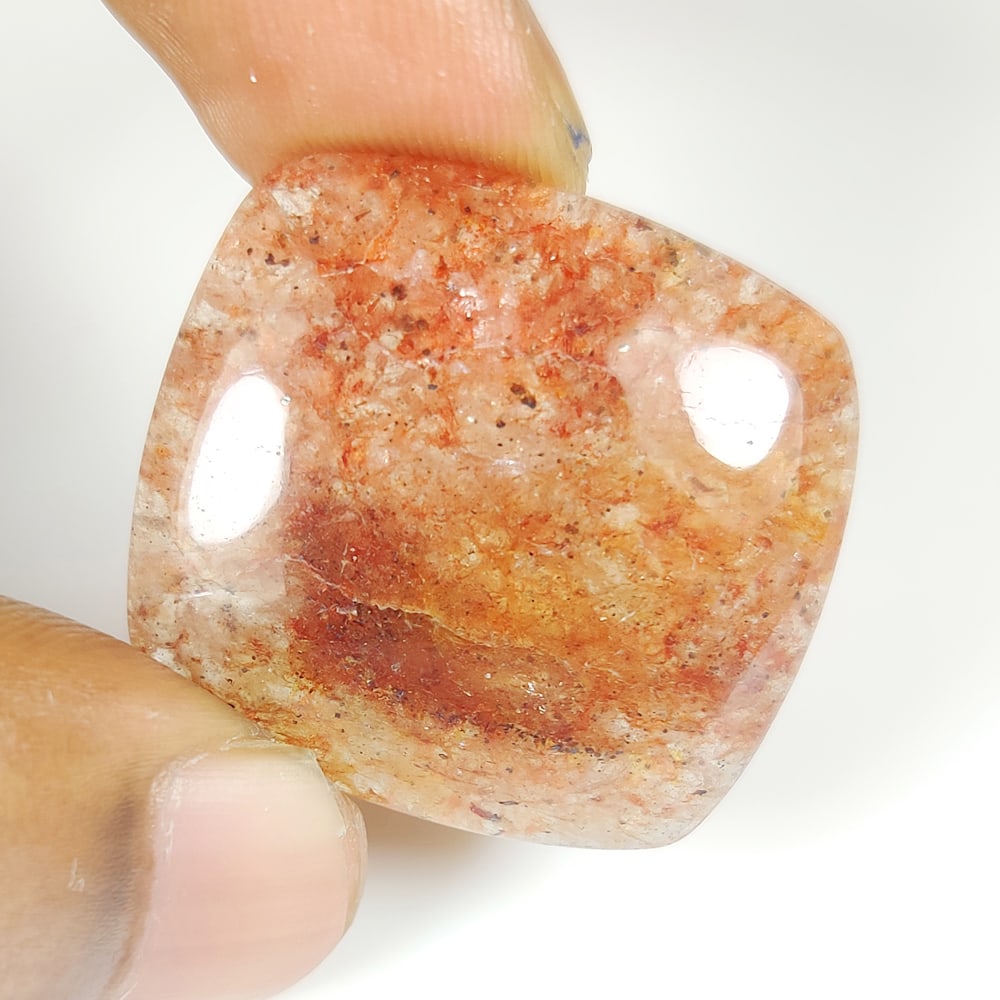 44.69 Ct Natural Sunstone Cushion Cab (1 of 2)