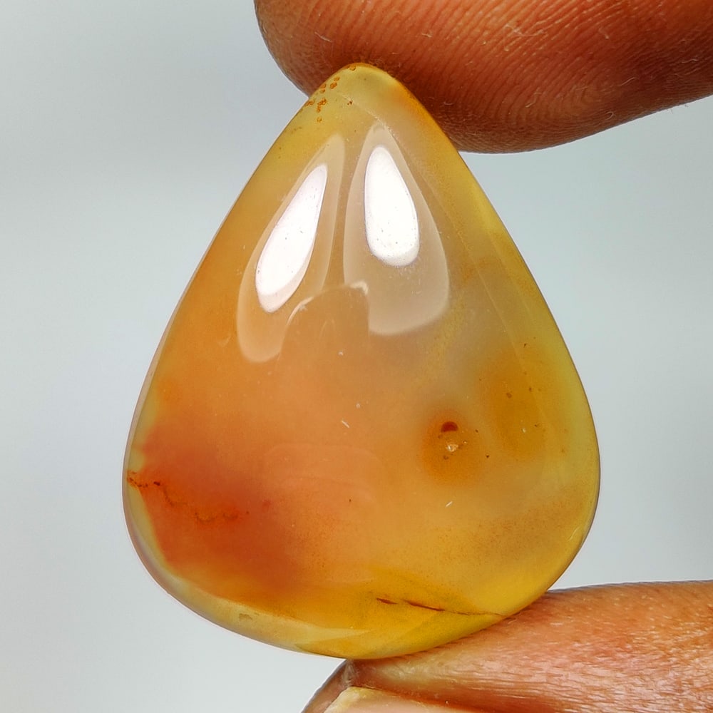 18.40 Ct Natural Orange Agate Oval Cab (1 of 2)
