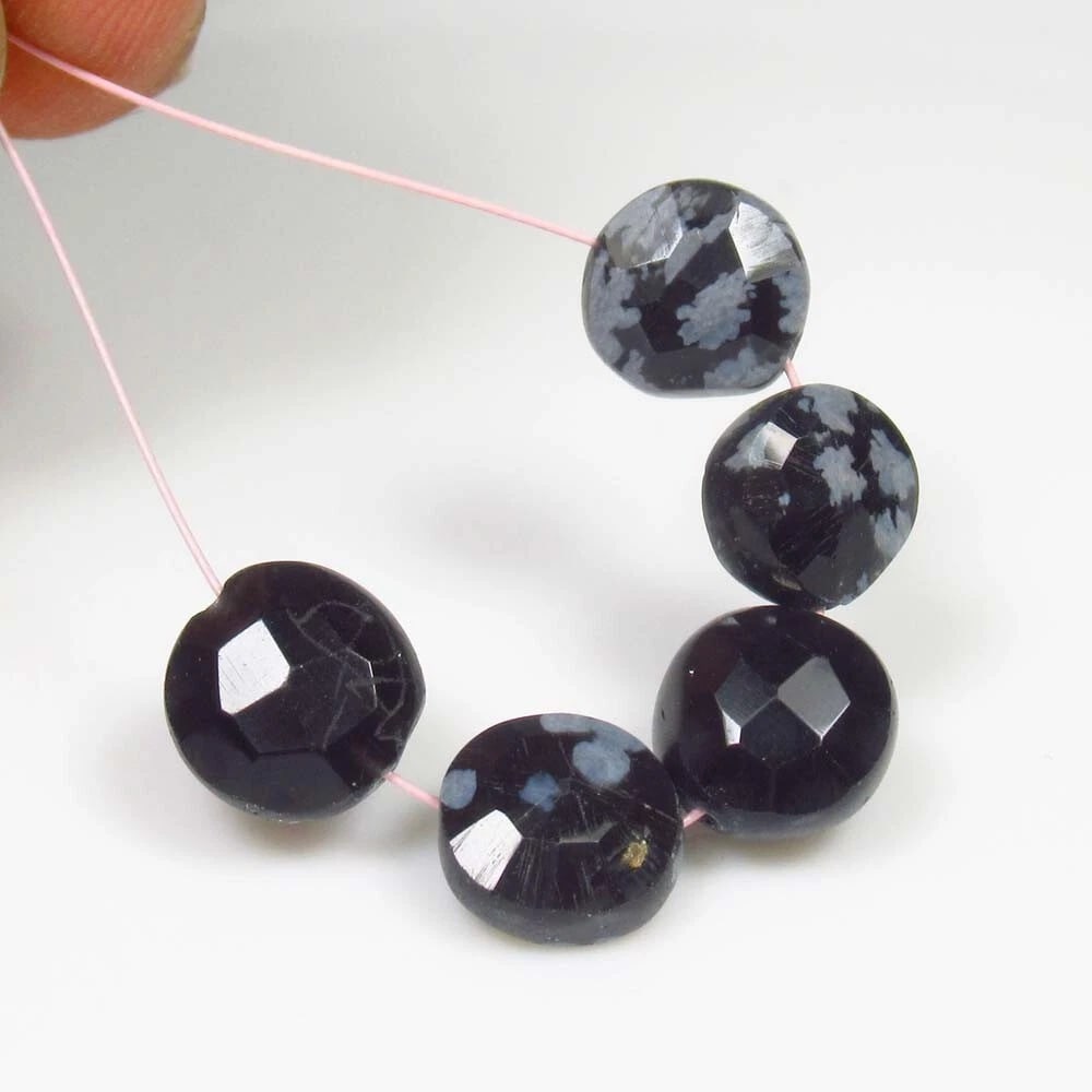 7.70 Ct Natural Dendrite Opal Round Beads (1 of 2)