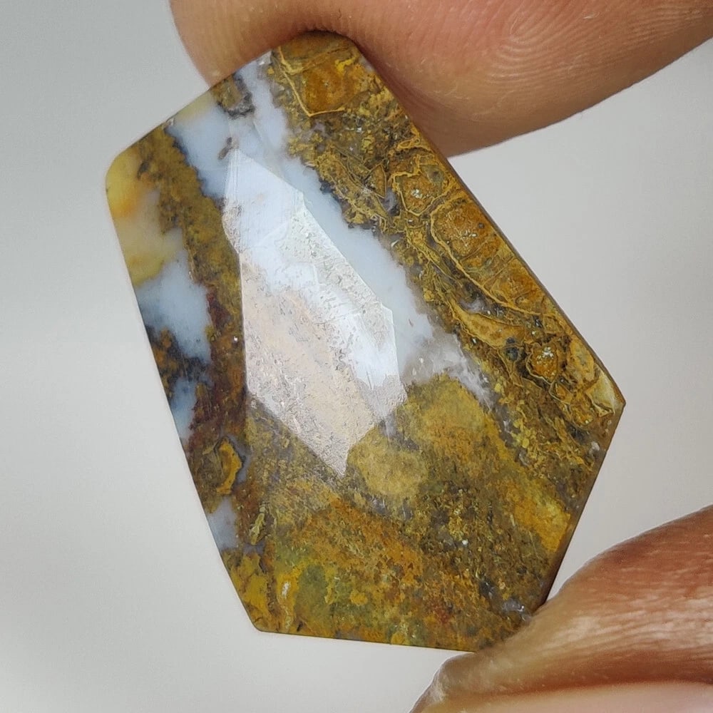 8.72 Ct Natural Pietersite Fancy Cut: weight - 8.72 Ct / Dimensions - 25.00 x 16.00 x 3.00 mm / Shape - Excellent Fancy Cut / Origin - Brazil / Treatment - None