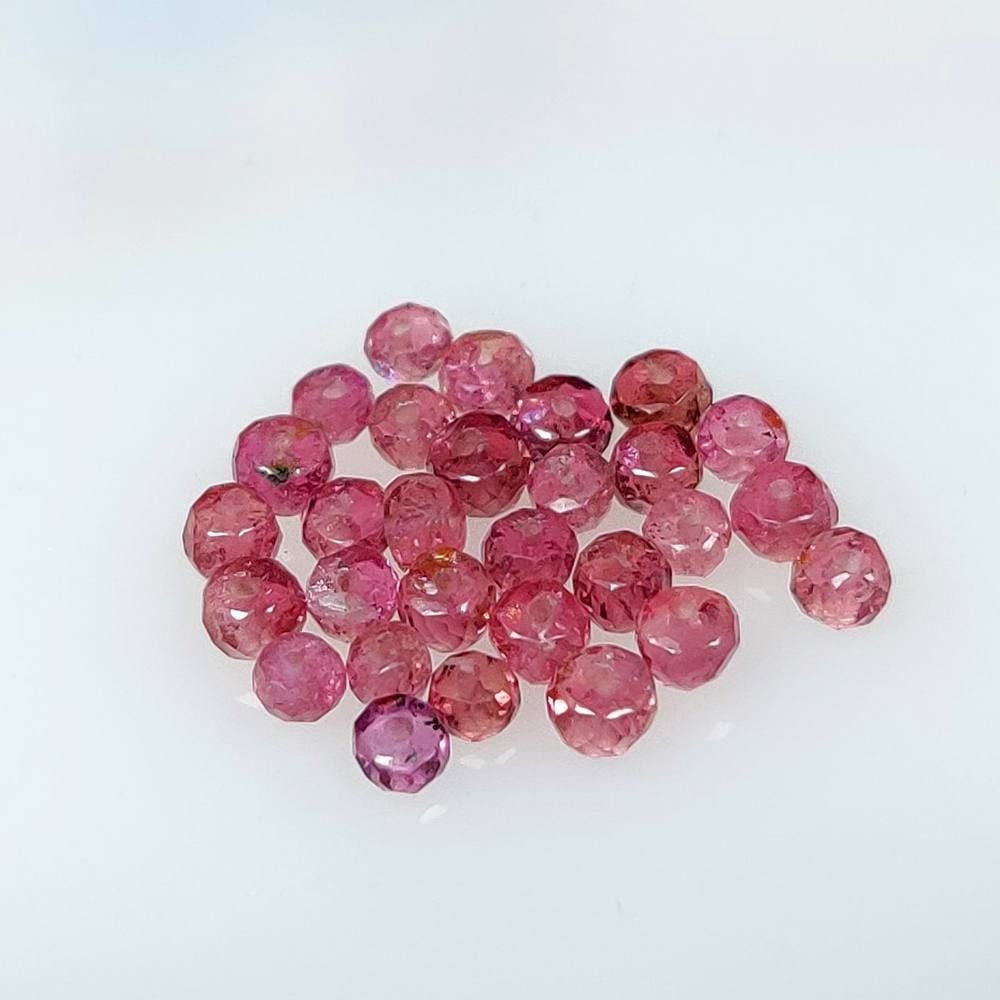 4.88 Ct Natural Red Ruby Round Beads: Weight - 4.88 Ct / Dimensions - 2.60 - 3.30 mm / 29 Pc's / Shape - Round Beads / Color - Red / Clarity - SI / Origin - Mozambique / Treatment - Unheated