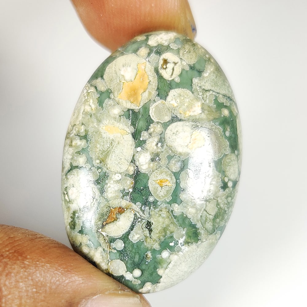 30.53 Ct Natural Rhyolite Jasper Quartz OVal Cab: weight - 30.53 Ct / Dimensions - 34.00 x 28.00 x 6.10 mm / Shape - Excellent Oval Cab / Origin - Brazil / Treatment - None