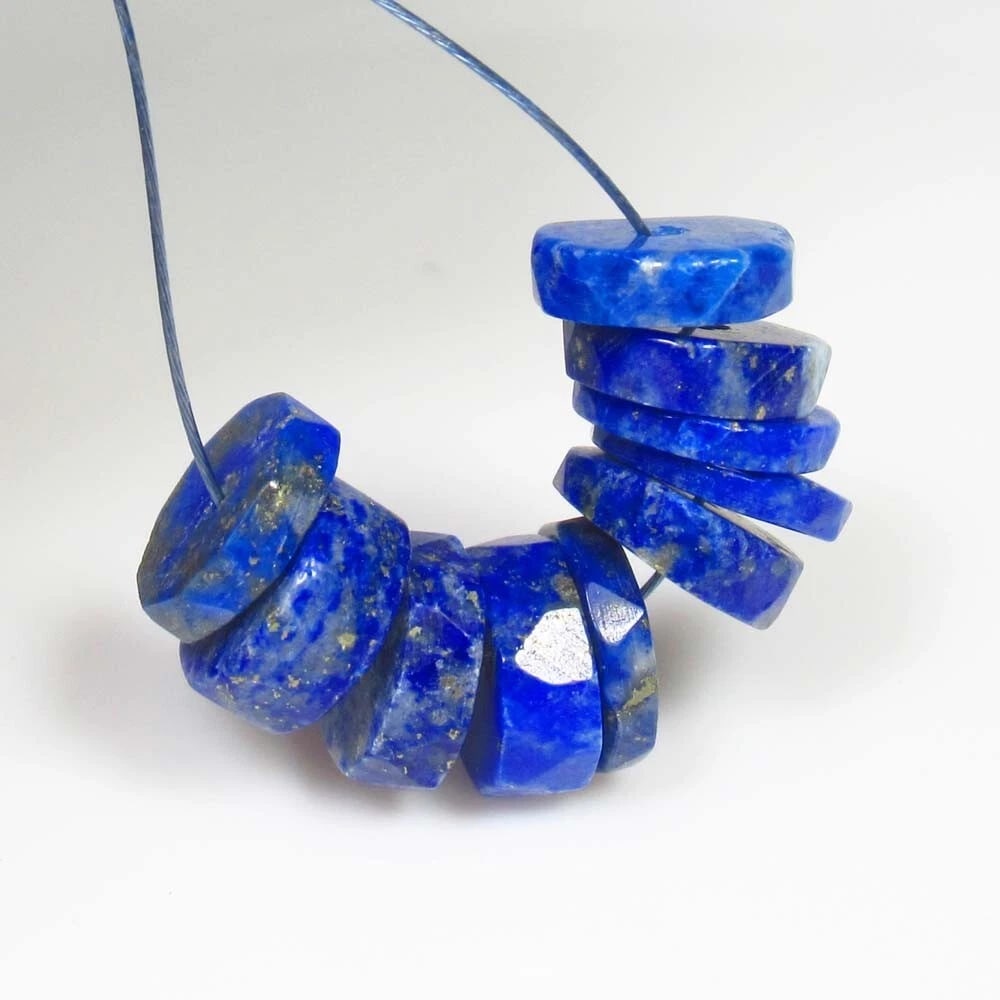 12.87 Ct Natural Blue Lapis Lazuli Round Beads (1 of 2)