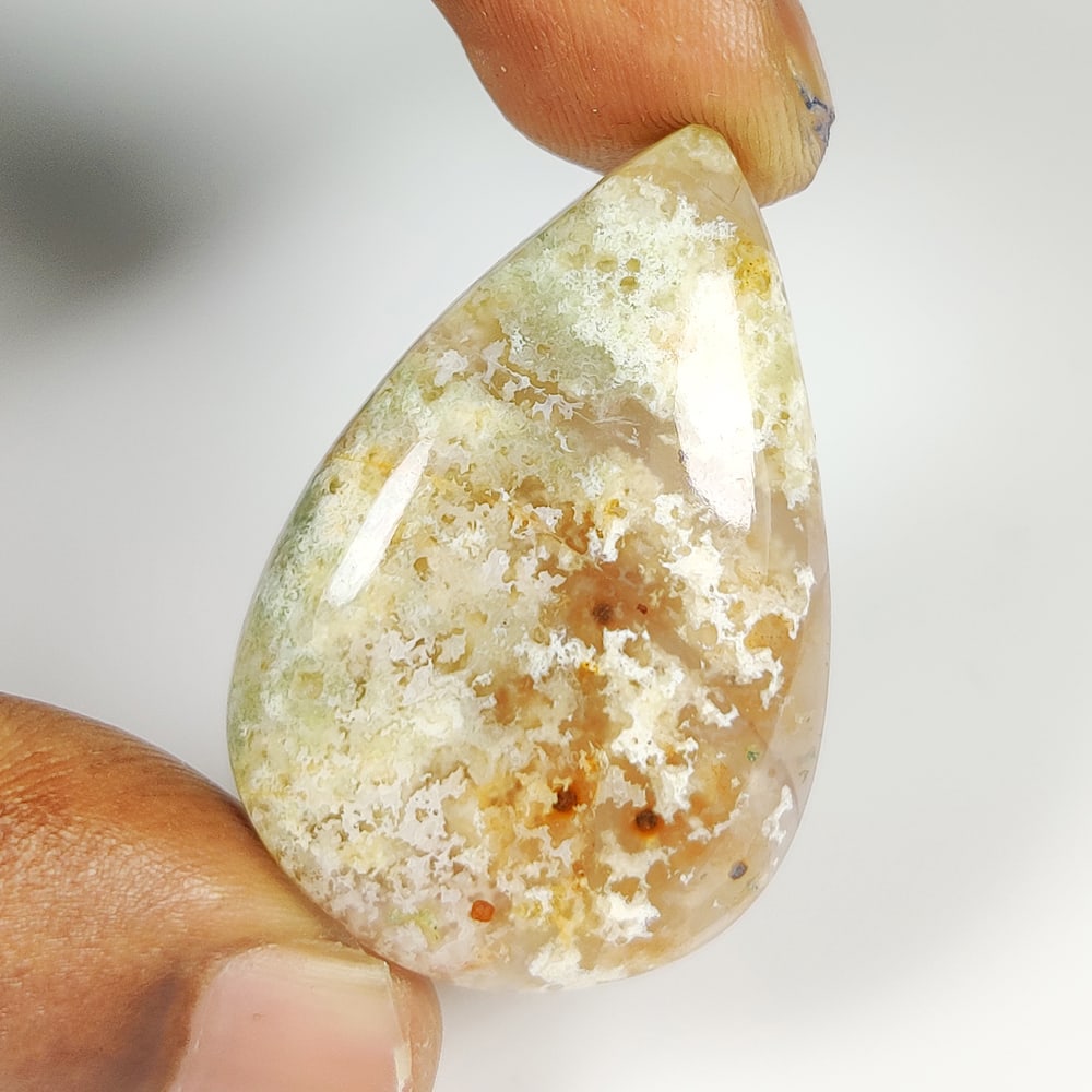 47.30 Ct Natural Crazy Lace Agate Pear Cab (1 of 2)