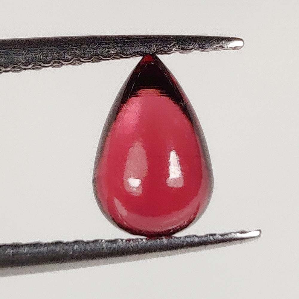 1.76 Ct Natural Almandite Garnet Pear Drop: Weight - 1.76 Ct / Dimensions - 7.90 x 5.20 x 5.20 mm / Shape - Pear Drop/ Clarity - VVS / Origin - Nigeria / Treatment - None