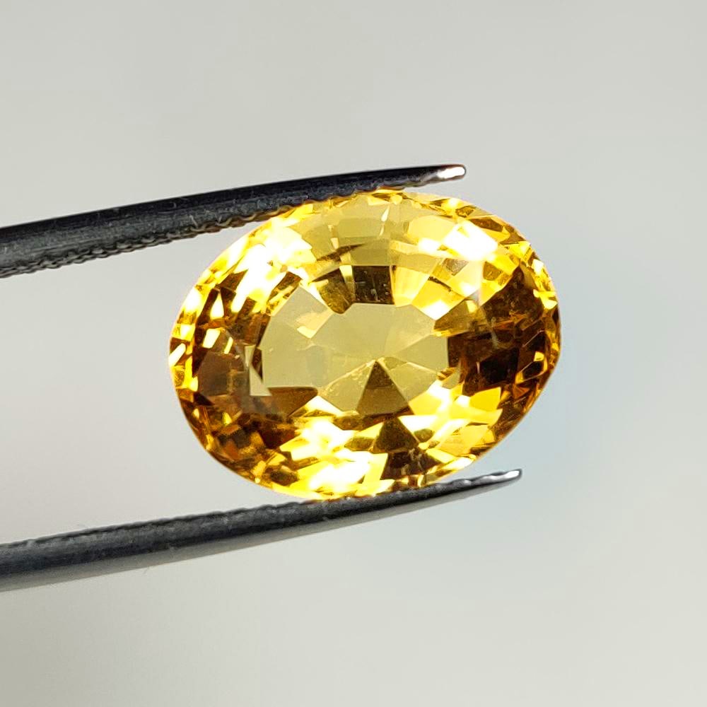 6.17 Ct Natural Yellow Citrine Oval Cut (1 of 2)
