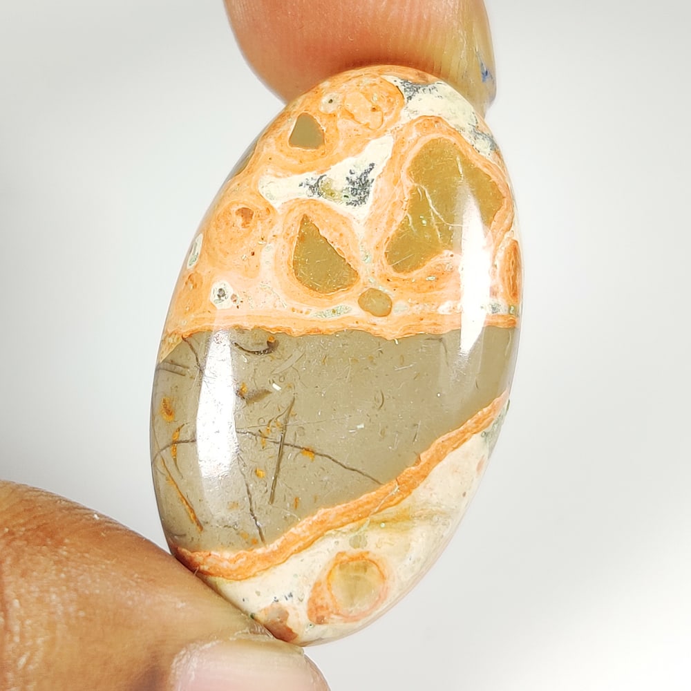 29.34 Ct Natural Lupid Skin Jasper Quartz Oval Cab (1 of 2)