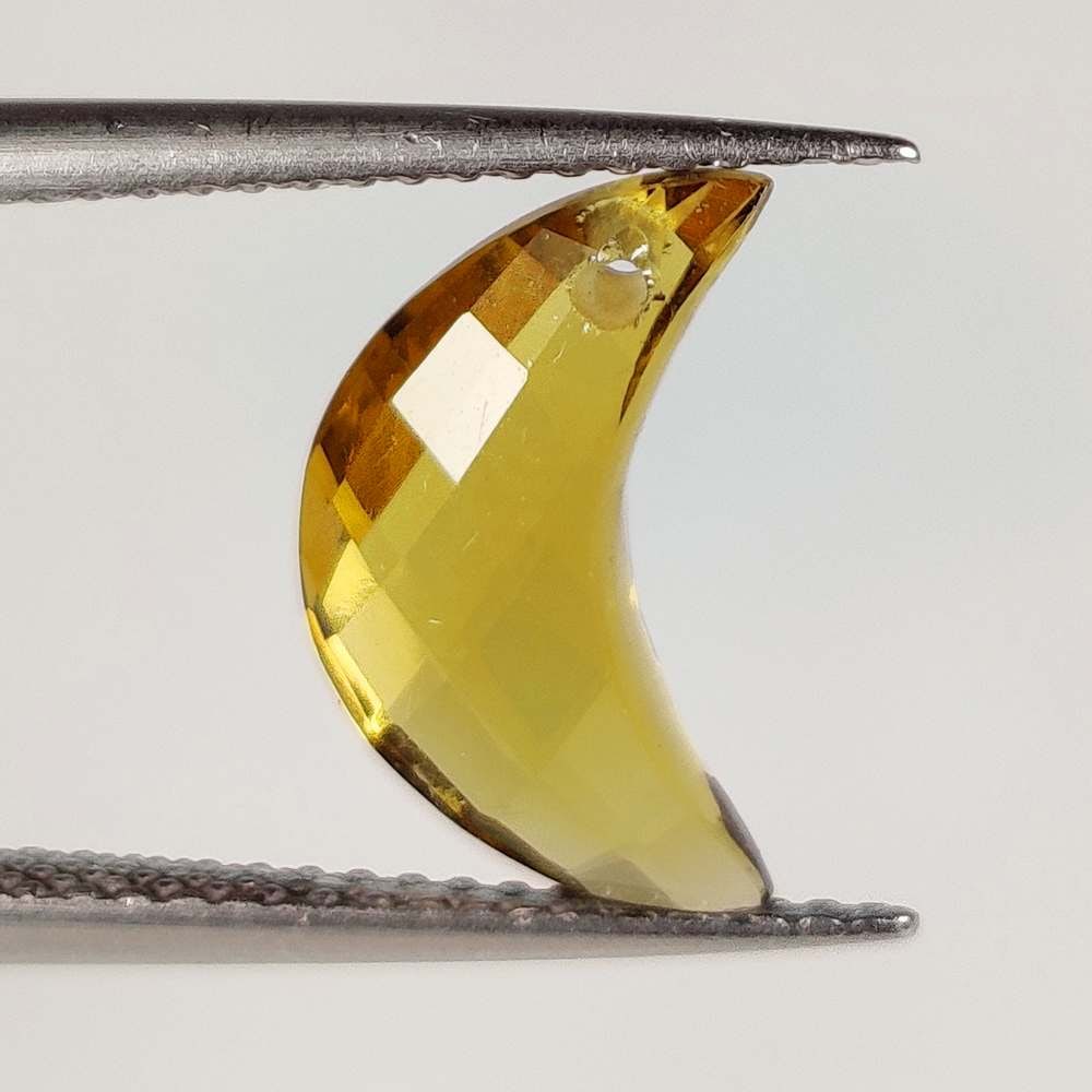 2.16 Ct Natural Yellow Citrine Drilled Fancy Cut (1 of 2)