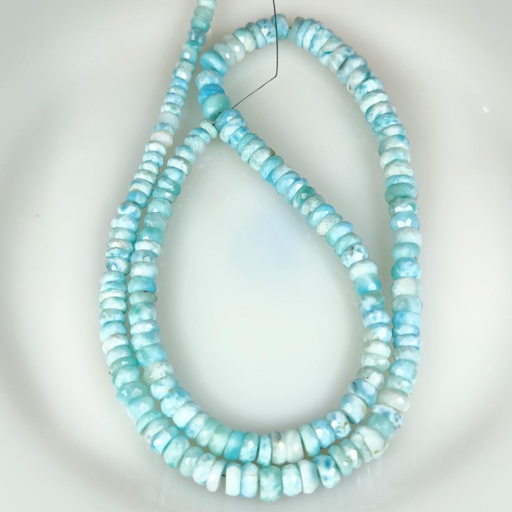 144.92 Ct Natural Larimar Round Beads (1 of 2)