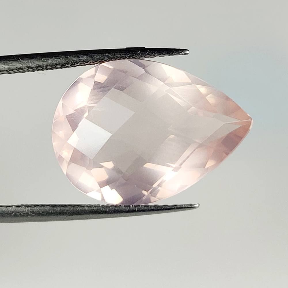 9.70 Ct Natural Rose Quartz Pear Cut (1 of 2)
