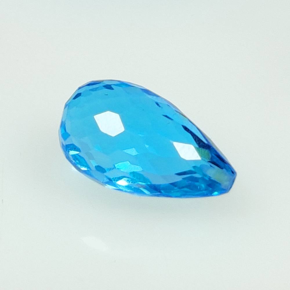 5.77 Ct Natural Blue Topaz PeaR drop (1 of 2)