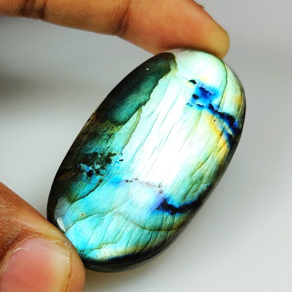 96.00 Ct Natural Labradorite Oval Cab (1 of 3)