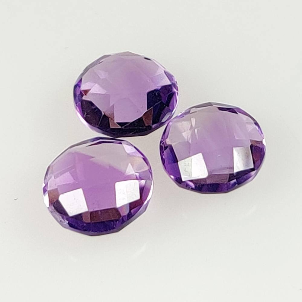 5.27 Ct Natural Purple Amethyst Round Cut Set (1 of 2)