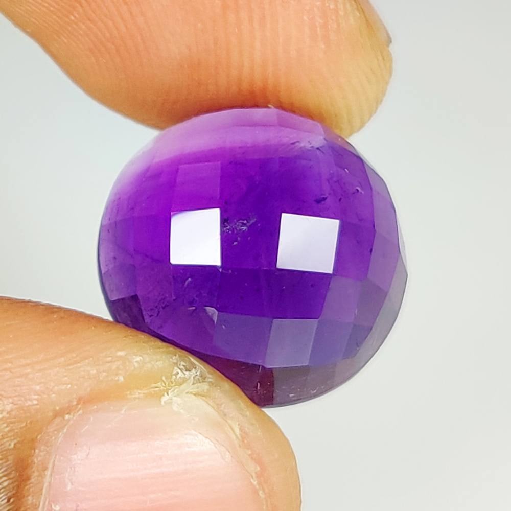 10.63 Ct Natural Purple Amethyst Round Cut (1 of 3)