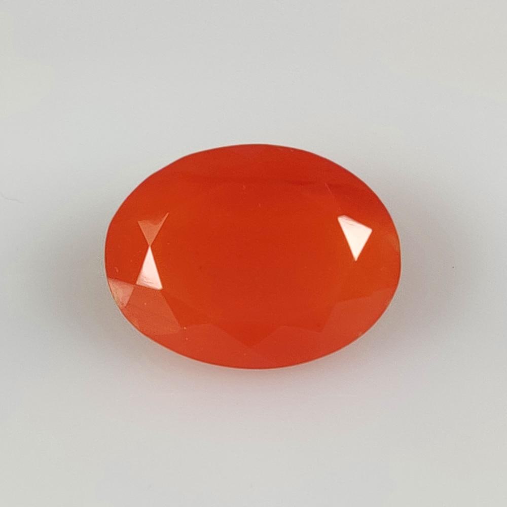 12.19 Ct Natural Orange Carnelian Oval Cut (1 of 2)