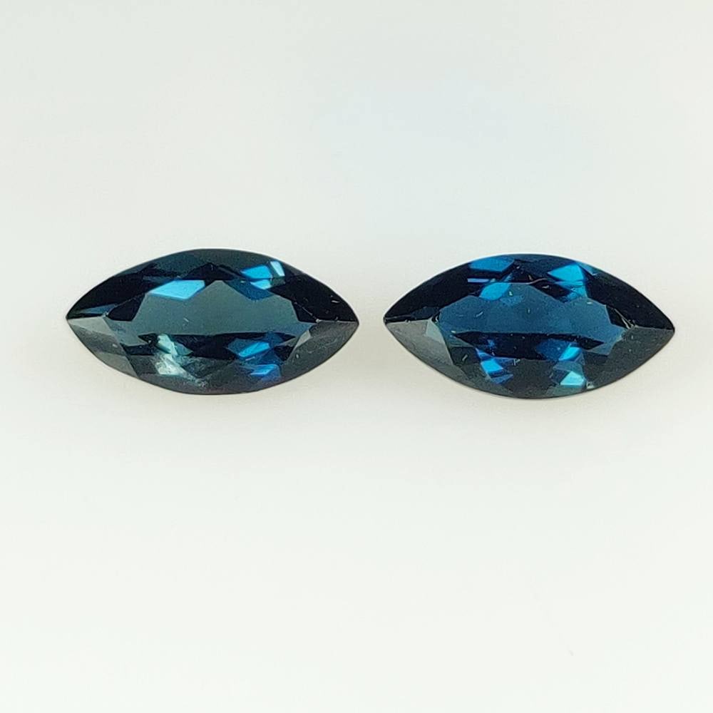 4.58 Ct Natural London Blue Topaz Marquise Cut Pair (1 of 2)