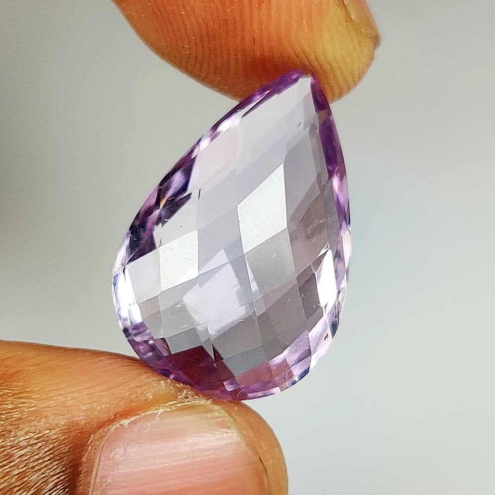14.27 Ct Natural Pink Amethyst Pear Cut (1 of 2)
