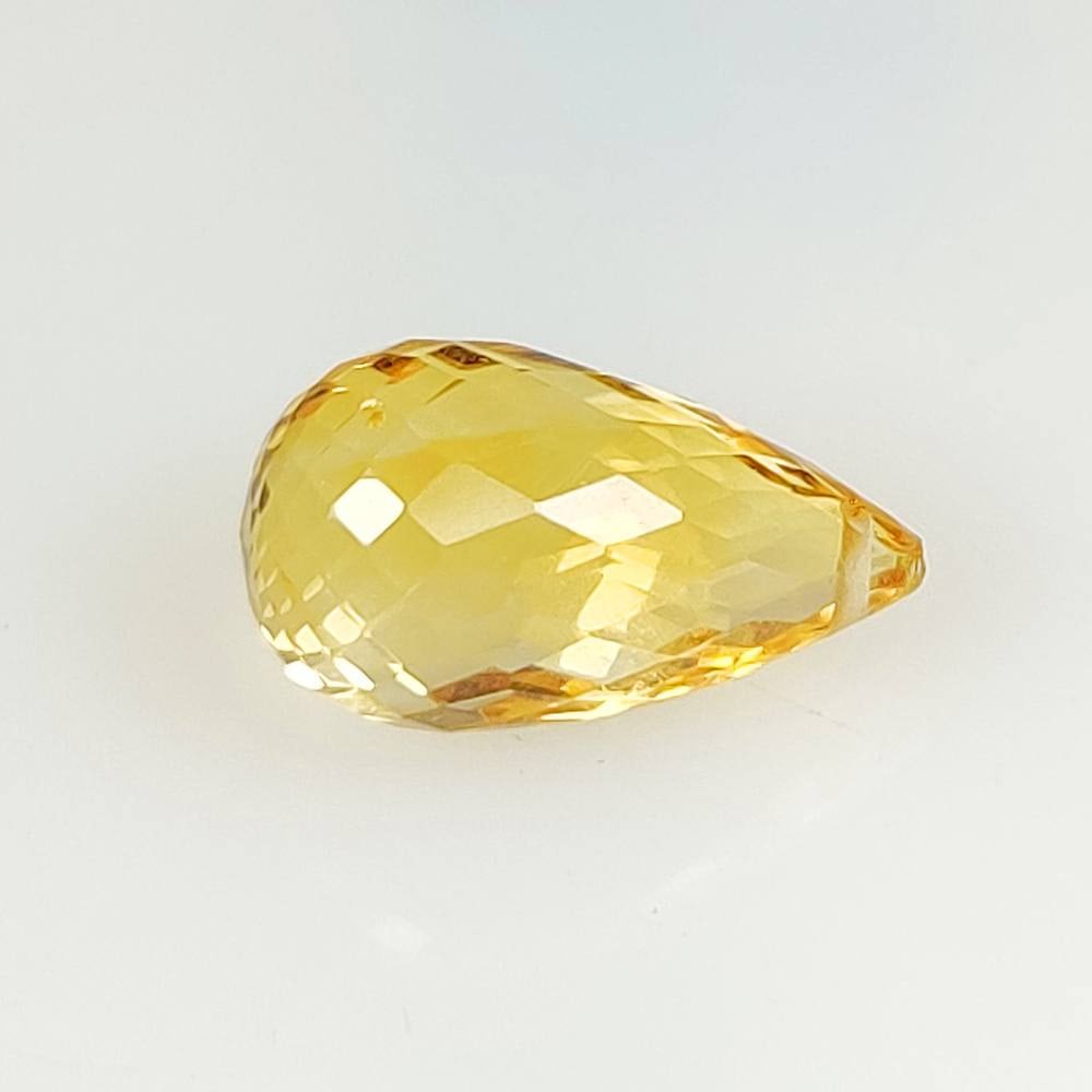 5.83 Ct Natural Yellow Citrine Pear Drop (1 of 2)