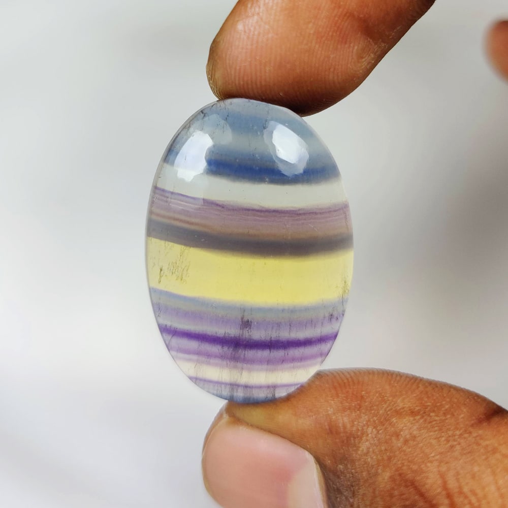 44.64 Ct Natural Flourite Oval Cab (1 of 2)