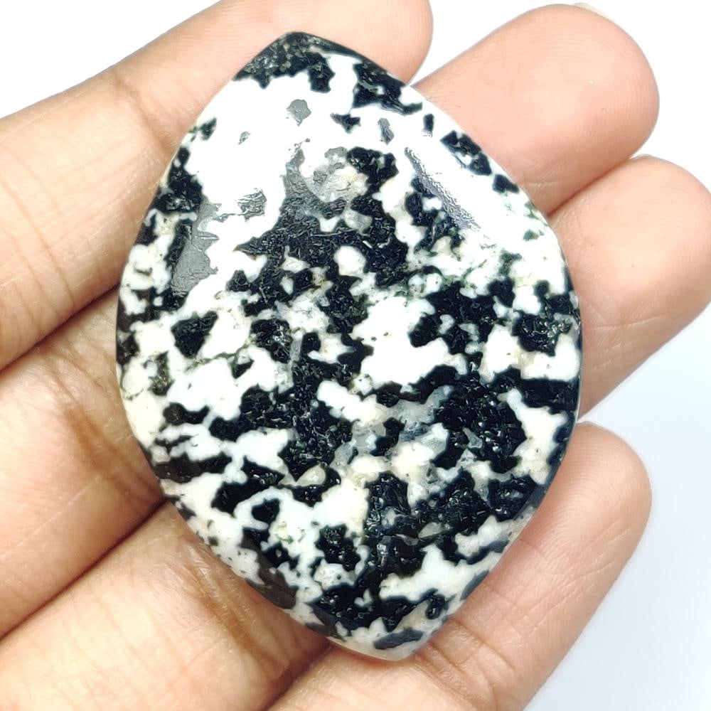 87.15 Ct Natural Dalmation Jasper Quartz Fancy Cab (1 of 2)