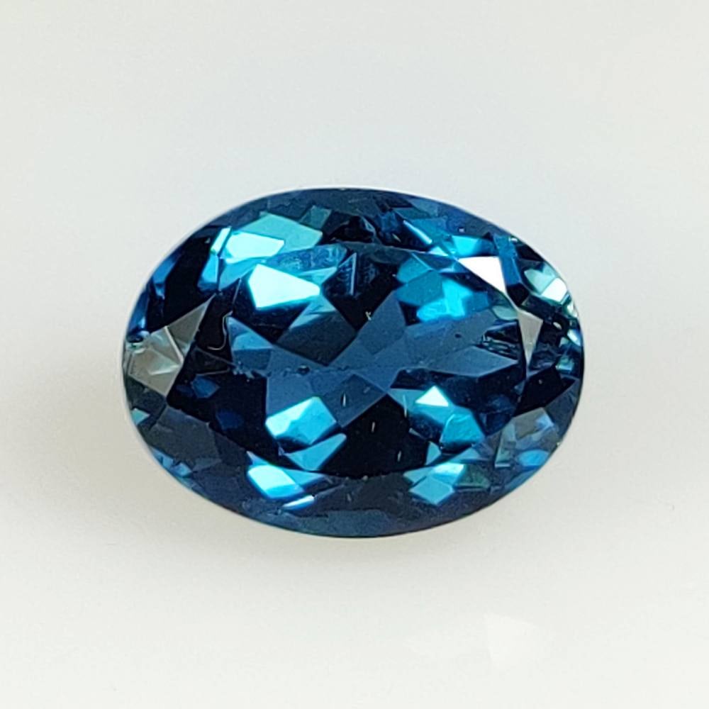 9.87 Ct Natural London Blue Topaz Oval Cut (1 of 2)