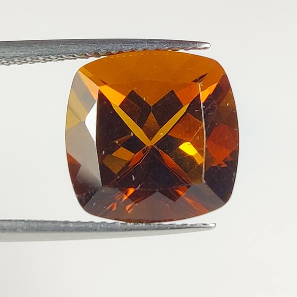 7.45 Ct Natural Honey Quartz Fancy Cushion Cut: Weight - 7.45 Ct / Dimensions - 12.10 x 12.00 x 9.00 mm / Top Class Quality / Cushion Cut / Origin - Brazil / Comments - None