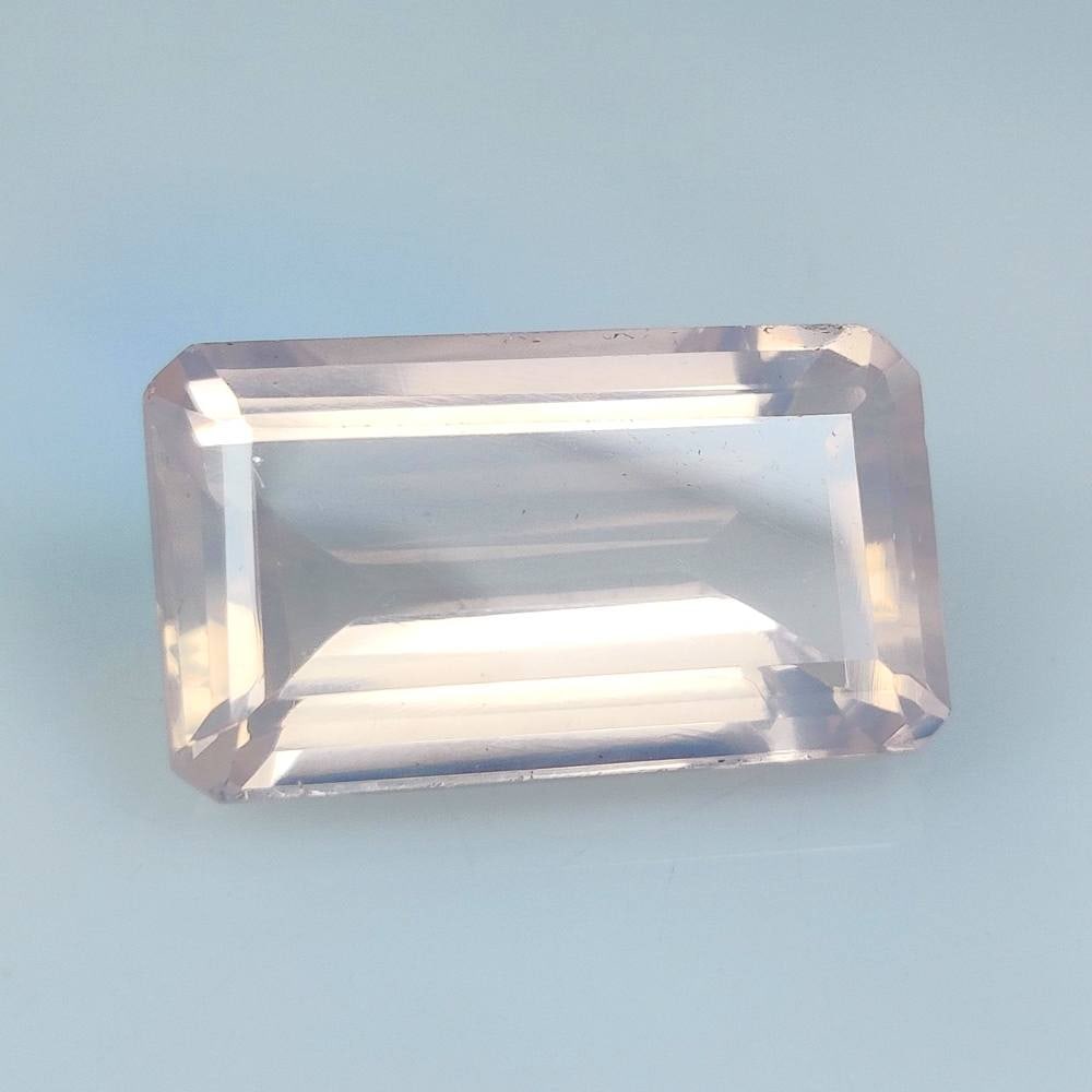 17.78 Ct Natural Rose Quartz Octagon Cut: Weight - 17.78 Ct / Dimensions - 23.00 x 12.50 x 8.40 mm / Top Class Quality / Octagon Cut / Origin - Brazil / Comments - None