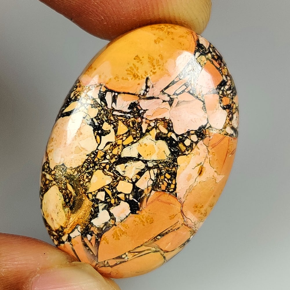 35.14 Ct Natural Maligano Jasper Quartz Oval Cab: weight - 35.14 Ct / Dimensions -31.00 x 21.10 x 6.00 mm / Shape - Excellent Oval Cab / Origin - Brazil / Treatment - None