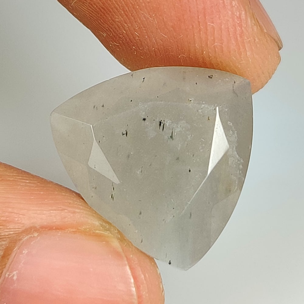 11.48 Ct Natural Moonstone Trillion Cut (1 of 2)