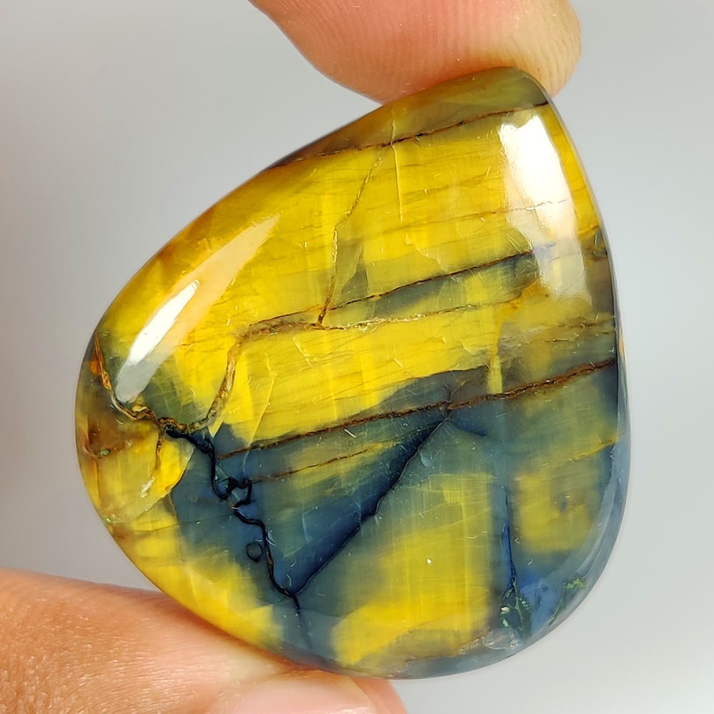 53.34 Ct Natural Neelite Pear Cab (1 of 2)