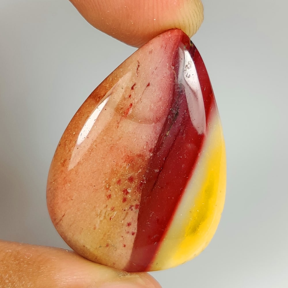 26.69 Ct Natural Mookaite Jasper Quartz Pear Cab (1 of 2)