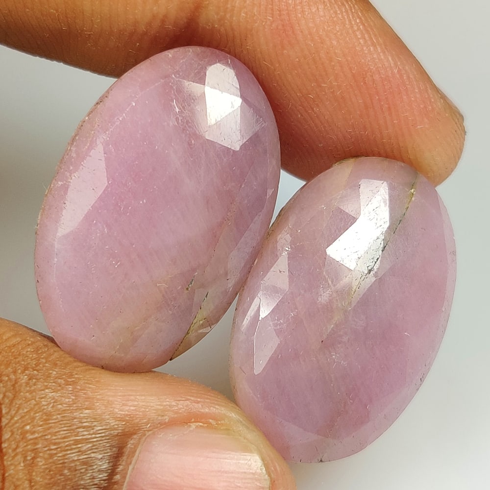 42.56 Ct Natural Sapphire OVal Cut Pair (1 of 2)