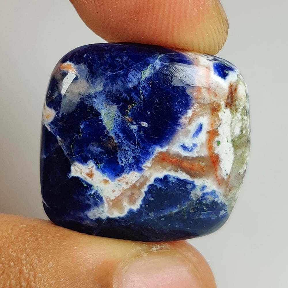 22.65 Ct Natural Blue Sodalite Oval Cab (1 of 2)